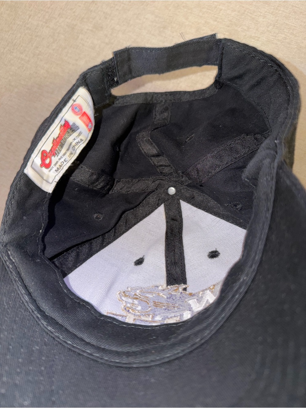Black Baseball Cap with Purple & Gold WCU Logo ππ€π - Picture 5 of 5